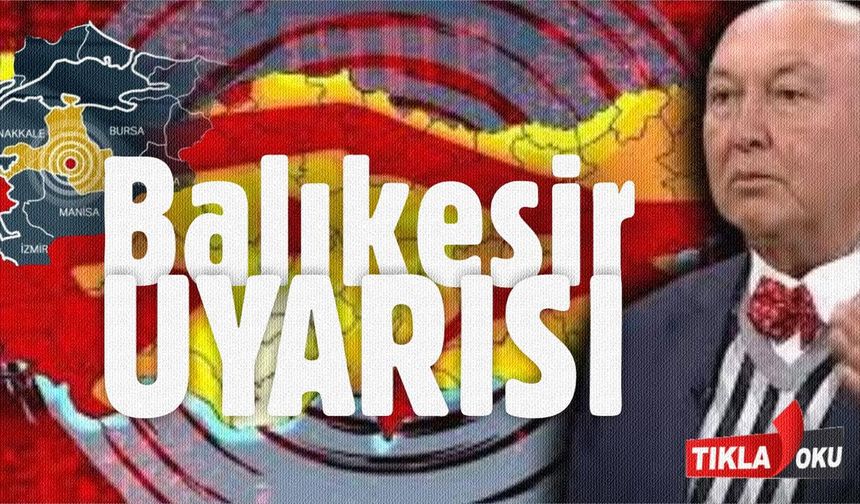 Prof. Dr. Ercan'dan Balıkesir depremleri için uyarı