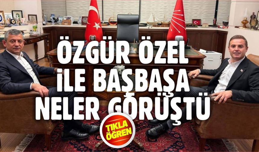 Ahmet Akın, CHP Genel Merkezinde Özel'le baş başa