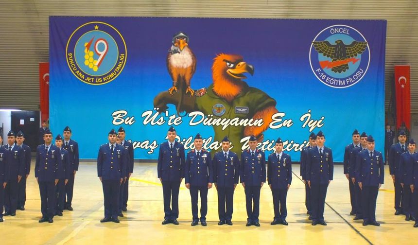 F-16 PİLOTLARI BALIKESİR'DE MEZUN OLDU