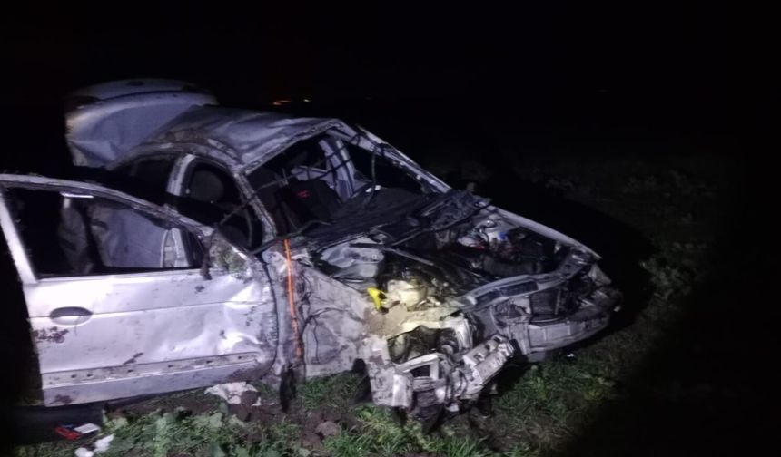Yangına giren arazöz otomobille çarpıştı: 1 ölü