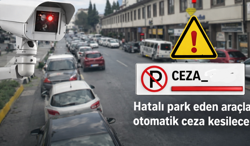 Balıkesir’de hatalı parka otomatik ceza sistemi devrede