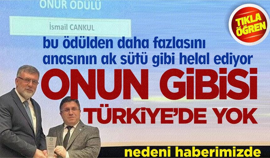 ÜNİVERSİTE’DEN İSMAİL CANKUL’A ONUR ÖDÜLÜ