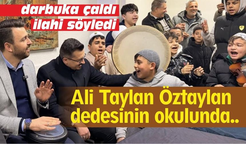 Genç vekil Öztaylan'dan muhteşem darbuka performansı