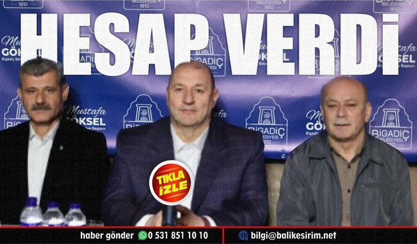 Bigadiç'te hizmet atağı.. Başkan Göksel 2 yıllık karnesini açıkladı