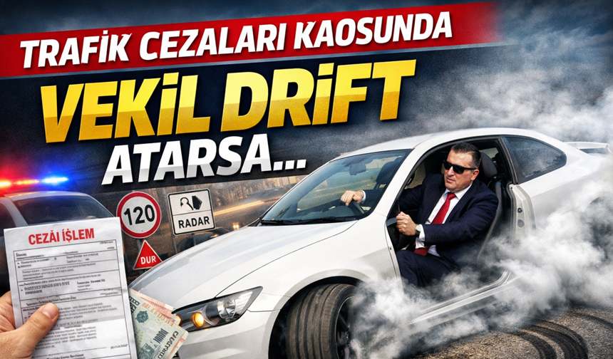 TRAFİK CEZALARI KAOSUNDA VEKİL DRİFT ATARSA…