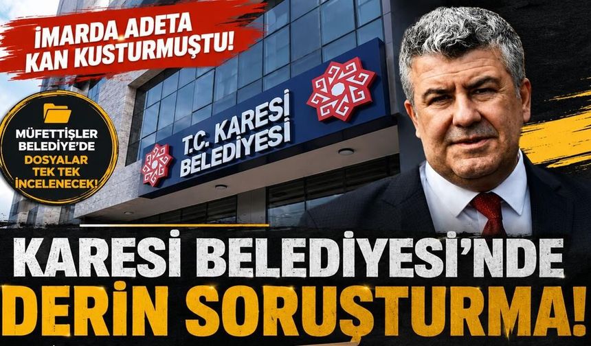 Karesi Belediyesi'ne müfettişler geldi. Mesut Akbıyık için kritik süreç!