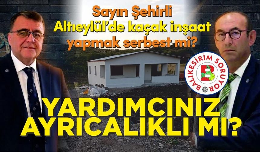 BİRİNCİ SINIF TARIM ARAZİSİNDE KAÇAK YAPI İDDİASI