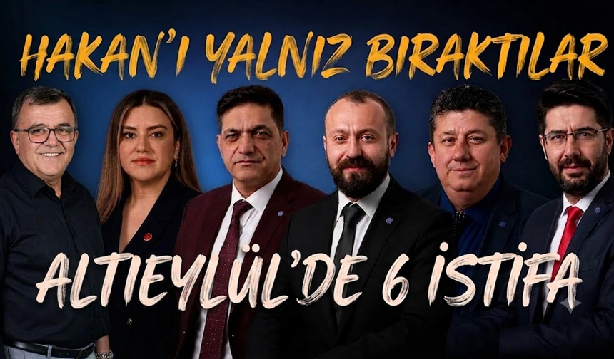Altıeylül'de CHP'den istifa eden 6 üye Yeni Parti'ye katıldı