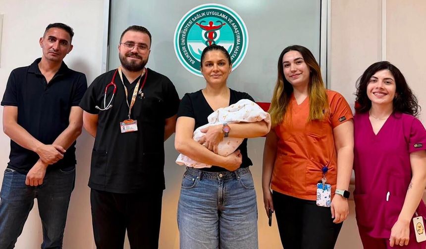 Kars'tan getirilen bebek şifayı Balıkesir'de buldu