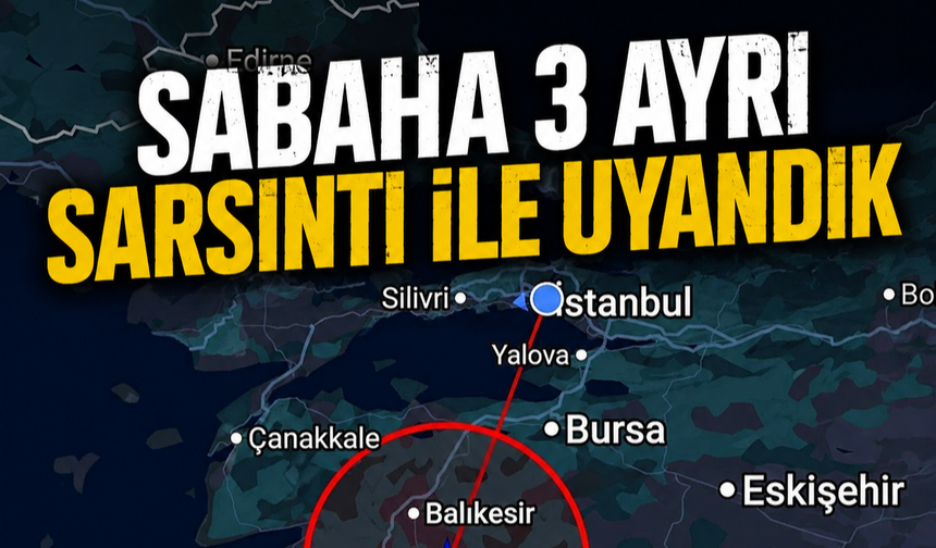 Balıkesir güne 3 ayrı depremle uyandı