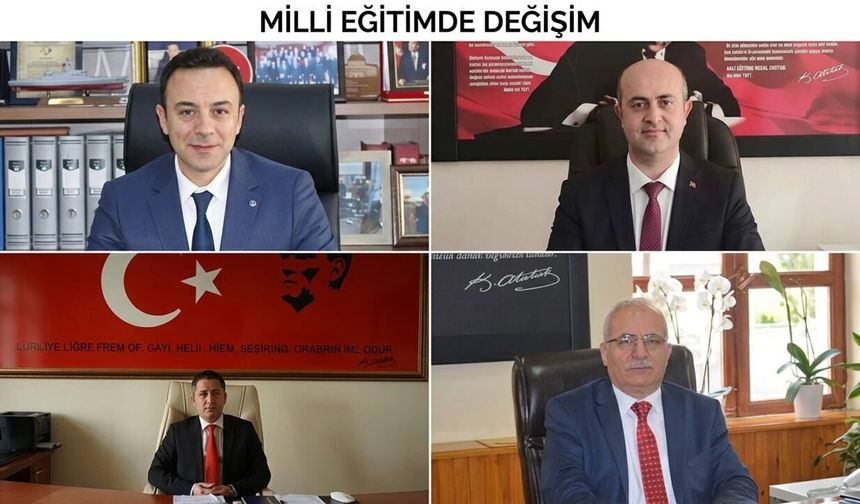 Balıkesir'de 4 ilçenin Milli Eğitim Müdürü değişti