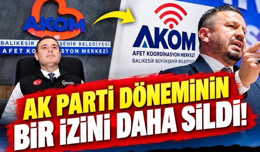Bakalım sırada hangi birimin adının değiştirilmesi var?