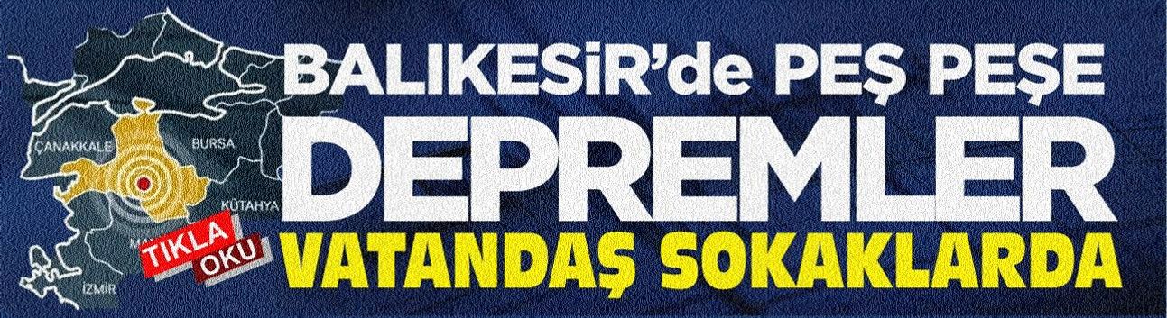 Balıkesir Sındırgı'da art arda şok depremler